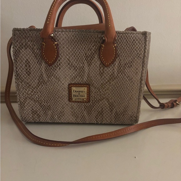 Dooney & Bourke Handbags - Dooney & Bourke Textured Gray and Brown bag